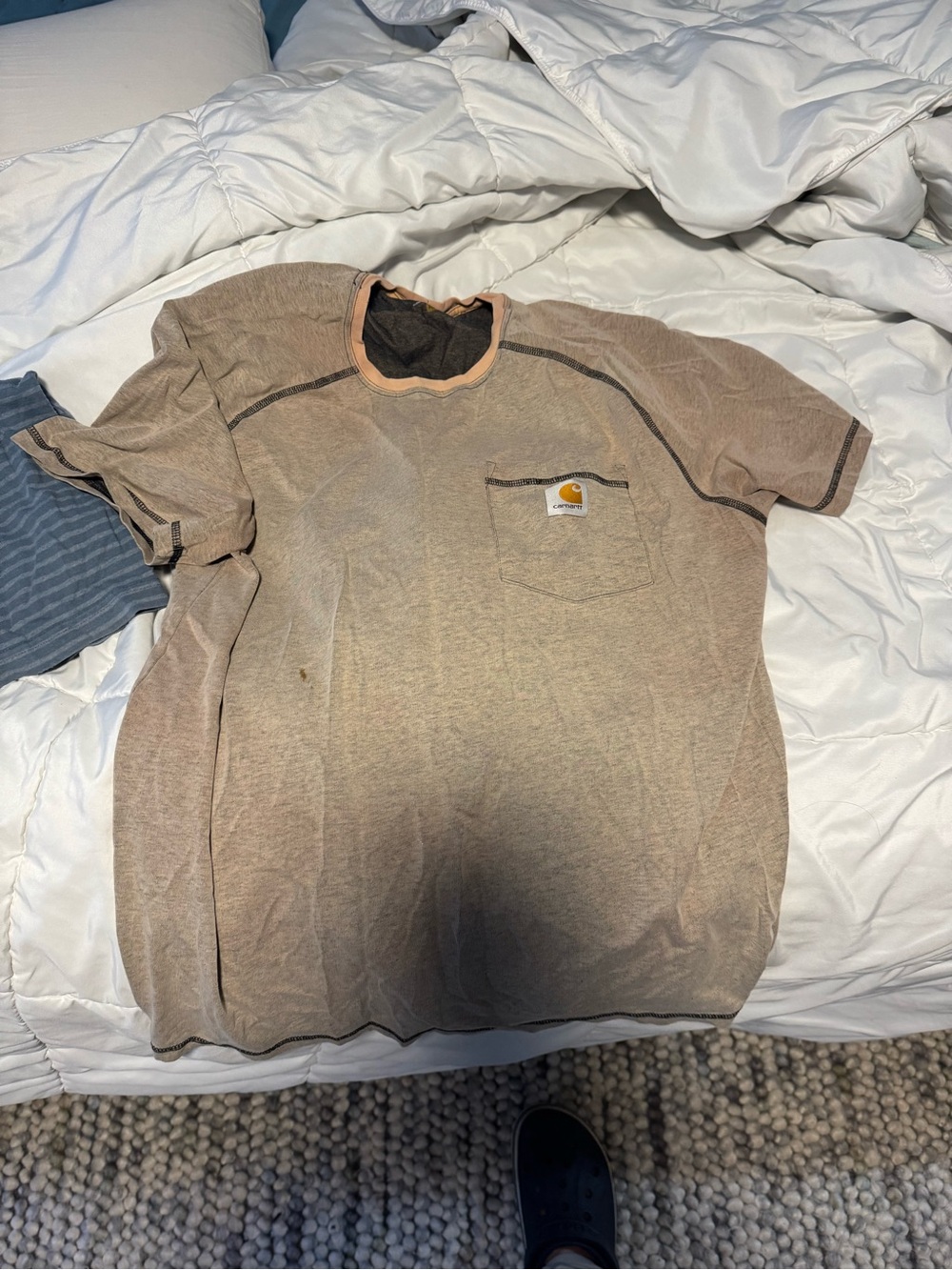 Carhartt Short Sleeve Pocket Tee in Faded Tan/Brown
